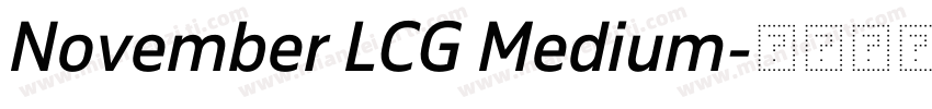 November LCG Medium字体转换